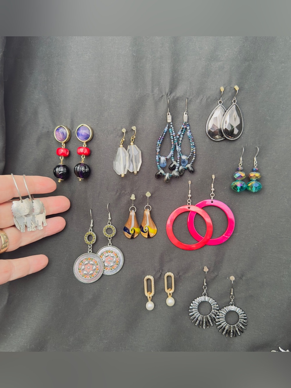 Earrings Vintage Till Now Fashion Jewelry Lot of 26 Pairs 11 Pierced 15 Clip-on
